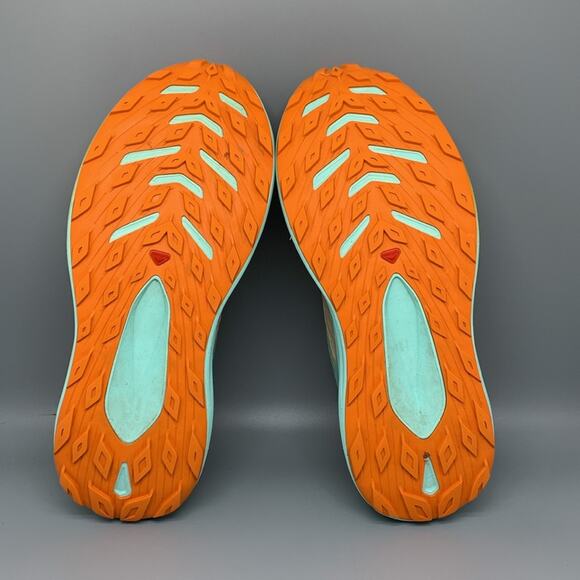 Salomon Glide Max Trail Orange Blue Running Shoes Men's Sz 11 - Picture 10 of 10